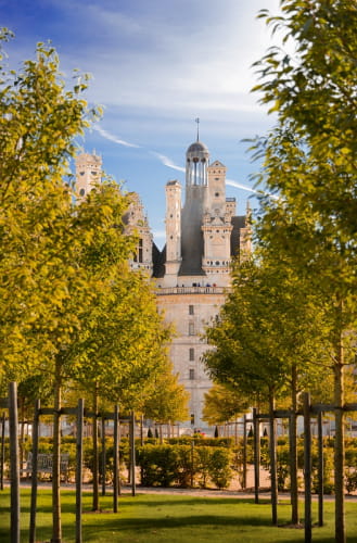 Chambord jardin à la française