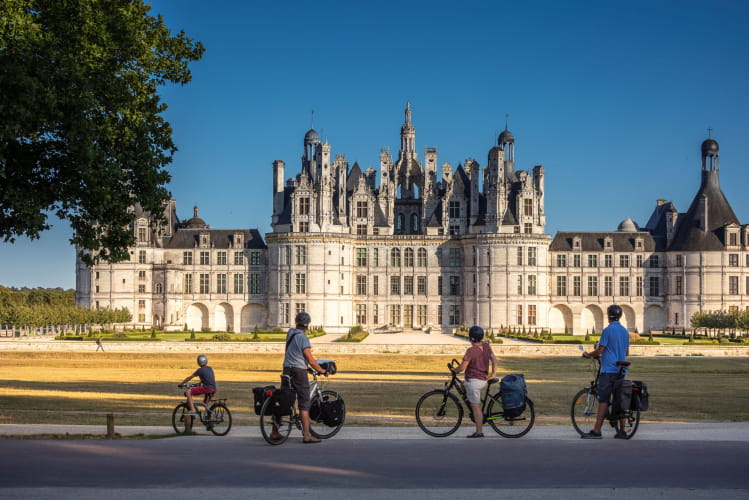 Groupe vélos à Chambord