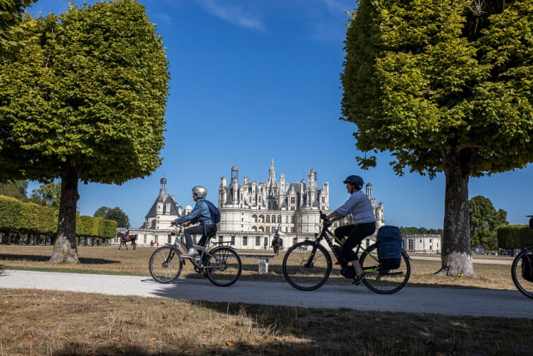 Groupe vélos à Chambord